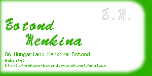 botond menkina business card